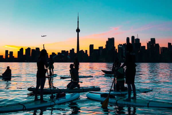 Toronto Islands Kayaking and SUP Sunset Safari